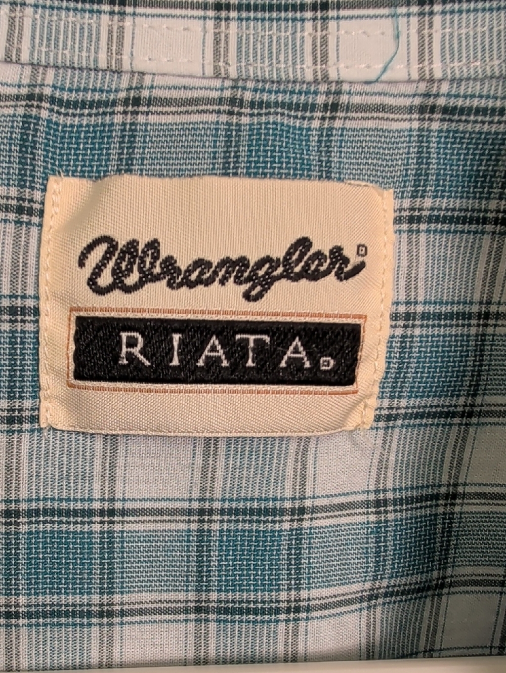Men's Wrangler Riata 2xlt Western Plaid Shirt 2xl Tall - Picture 2 of 12